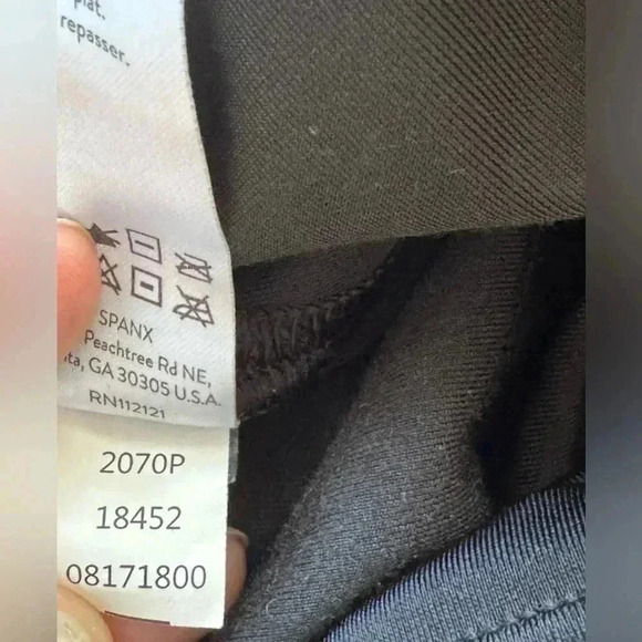 SPANX Velvet Leggings Black Stretch Shapewear Bodycon High Waist Versatile - Picture 5 of 10